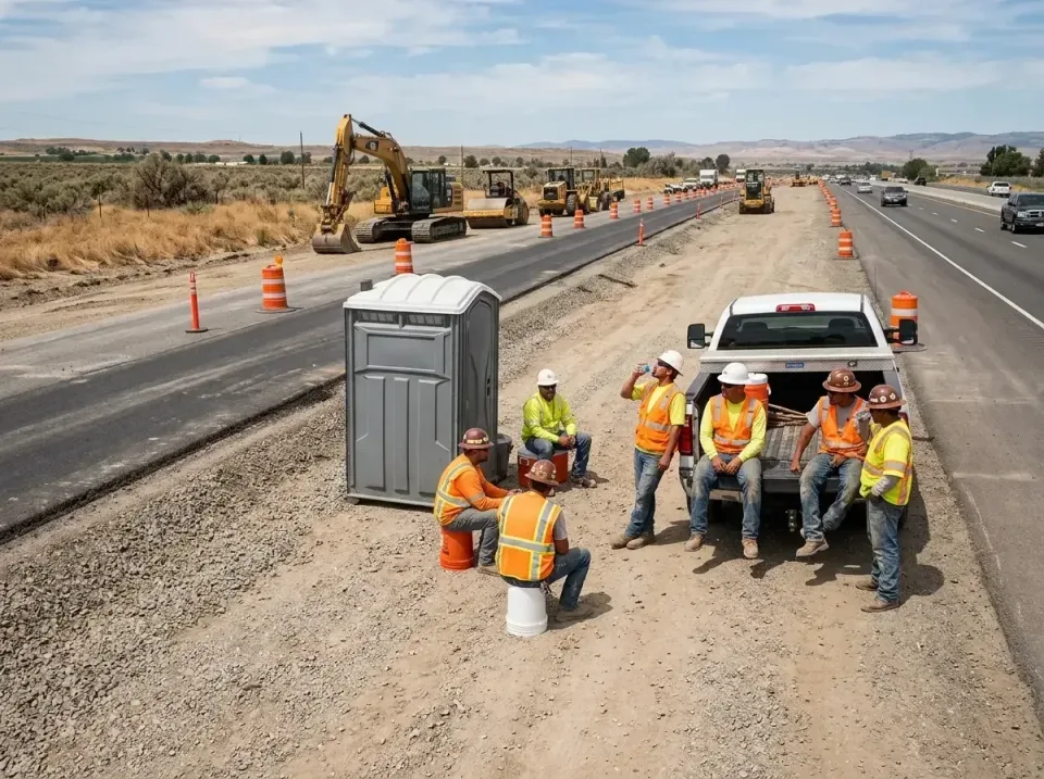 highway-road-construction-crew-007 — frequently asked questions, Porta Potty and Restroom Rentals in Muscoy, CA